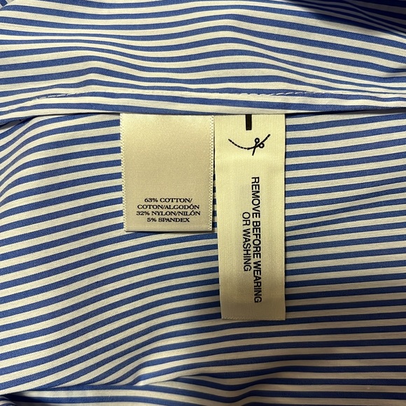 Ann Taylor Stripe Perfect Shirt Size 0 - Picture 4 of 4